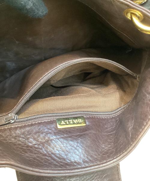 BALLY（バリー）BALLY (バリー) ショルダーバッグ ブラウン×ブラックの古着・服飾アイテム
