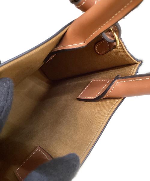 CELINE（セリーヌ）CELINE (セリーヌ) ミニバーティカルカバ2WAYバッグ ブラウンの古着・服飾アイテム