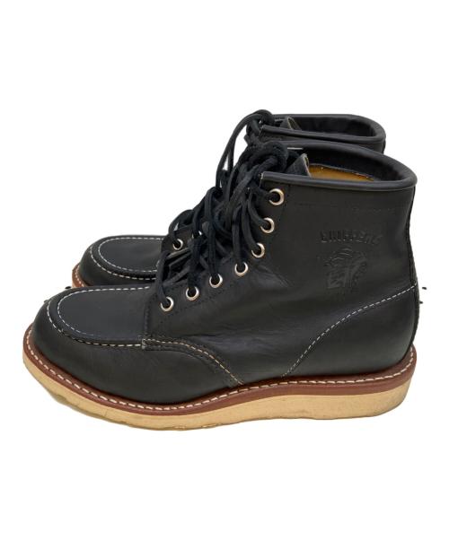 CHIPPEWA（チペワ）CHIPPEWA (チペワ) モックトゥブーツ ブラック サイズ:26の古着・服飾アイテム