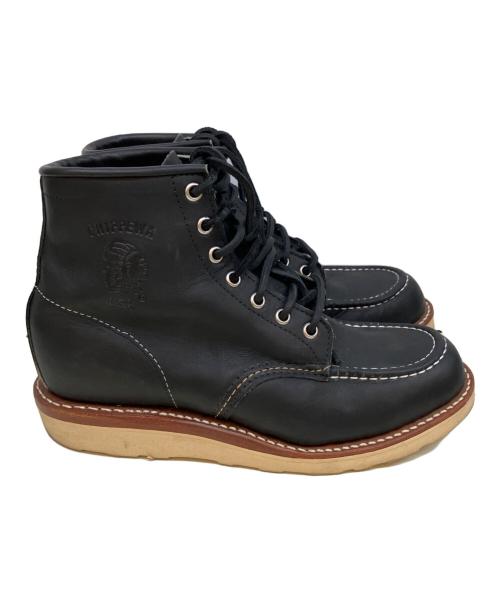 CHIPPEWA（チペワ）CHIPPEWA (チペワ) モックトゥブーツ ブラック サイズ:26の古着・服飾アイテム