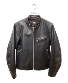 HARLEY-DAVIDSON（ハーレーダビッドソン）の古着「シングルライダースジャケット」｜ブラック