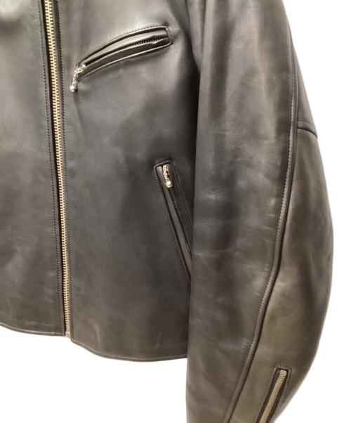 HARLEY-DAVIDSON（ハーレーダビッドソン）HARLEY-DAVIDSON (ハーレーダビッドソン) シングルライダースジャケット ブラック サイズ:Lの古着・服飾アイテム