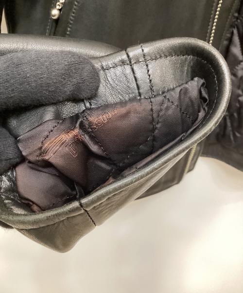 HARLEY-DAVIDSON（ハーレーダビッドソン）HARLEY-DAVIDSON (ハーレーダビッドソン) シングルライダースジャケット ブラック サイズ:Lの古着・服飾アイテム