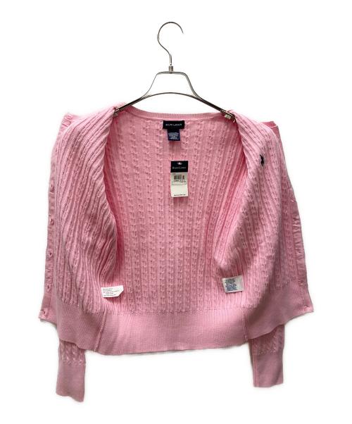 RALPH LAUREN（ラルフローレン）RALPH LAUREN (ラルフローレン) ニットカーディガン ピンク サイズ:XL 未使用品の古着・服飾アイテム