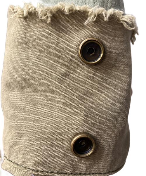 GREG LAUREN（グレッグローレン）GREG LAUREN (グレッグローレン) 切替デニムジャケット グリーン スカイブルー サイズ:不明の古着・服飾アイテム