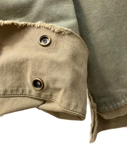 GREG LAUREN（グレッグローレン）GREG LAUREN (グレッグローレン) 切替デニムジャケット グリーン スカイブルー サイズ:不明の古着・服飾アイテム
