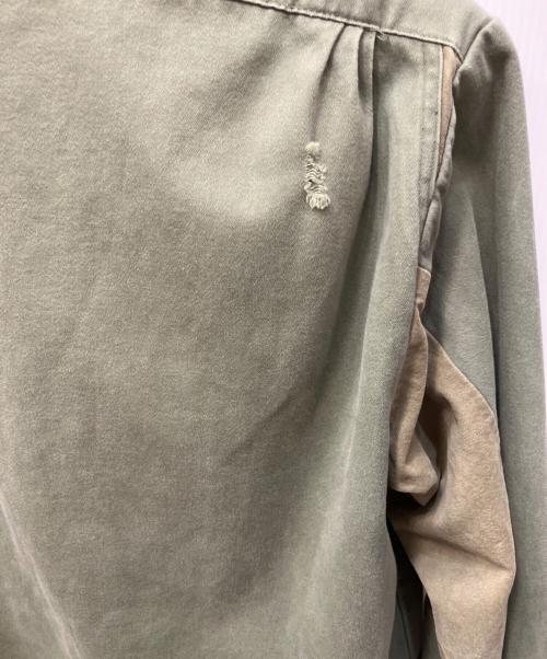 GREG LAUREN（グレッグローレン）GREG LAUREN (グレッグローレン) 切替デニムジャケット グリーン スカイブルー サイズ:不明の古着・服飾アイテム