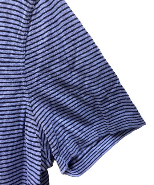 HERMES（エルメス）HERMES (エルメス) 半袖カットソー ブルー×ネイビー サイズ:不明の古着・服飾アイテム