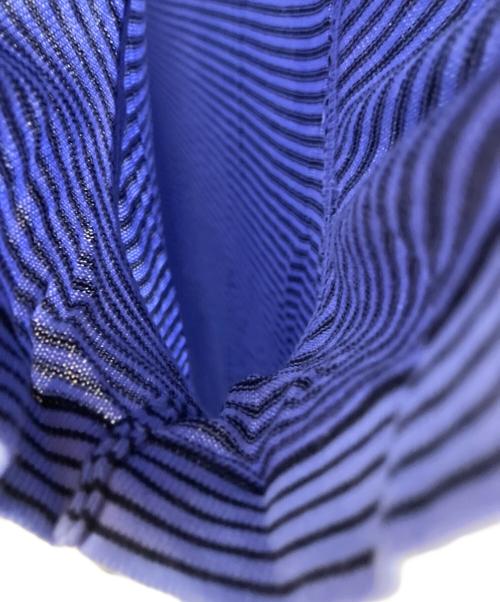 HERMES（エルメス）HERMES (エルメス) 半袖カットソー ブルー×ネイビー サイズ:不明の古着・服飾アイテム