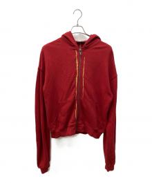 HAIDER ACKERMANN（ハイダーアッカーマン）の古着「ジップパーカー」｜レッド×ゴールドカラー