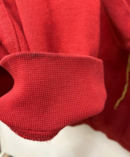 HAIDER ACKERMANN（ハイダーアッカーマン）HAIDER ACKERMANN (ハイダーアッカーマン) ジップパーカー レッド×ゴールドカラー サイズ:不明の古着・服飾アイテム