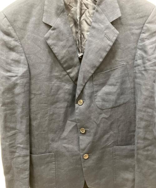 HERMES（エルメス）HERMES (エルメス) リネンジャケット ブラック サイズ:46の古着・服飾アイテム