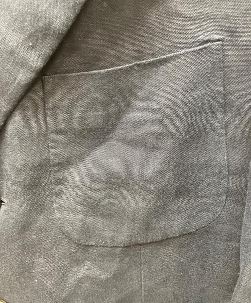 HERMES（エルメス）HERMES (エルメス) リネンジャケット ブラック サイズ:46の古着・服飾アイテム