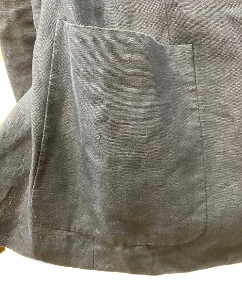 HERMES（エルメス）HERMES (エルメス) リネンジャケット ブラック サイズ:46の古着・服飾アイテム