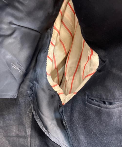 HERMES（エルメス）HERMES (エルメス) リネンジャケット ブラック サイズ:46の古着・服飾アイテム