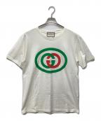 GUCCIグッチ）の古着「Tシャツ」｜ホワイト×グリーン
