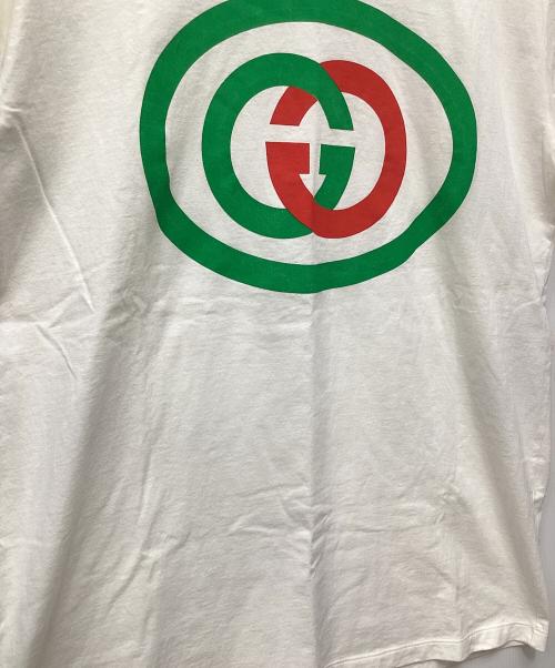 GUCCI（グッチ）GUCCI (グッチ) Tシャツ ホワイト×グリーン サイズ:Sの古着・服飾アイテム