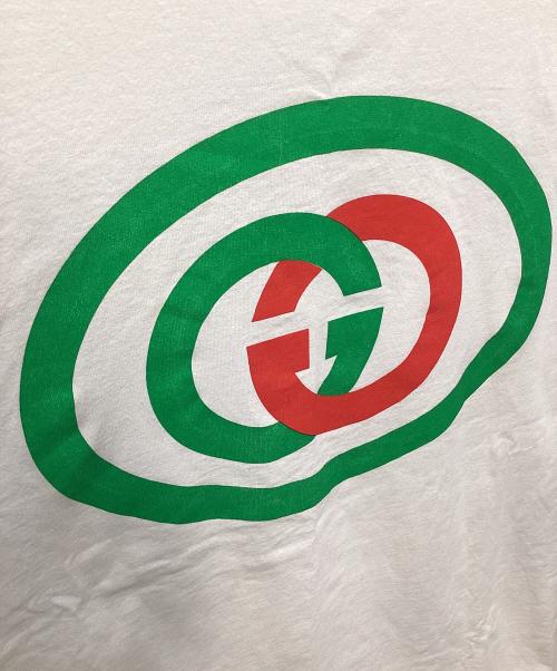 GUCCI（グッチ）GUCCI (グッチ) Tシャツ ホワイト×グリーン サイズ:Sの古着・服飾アイテム