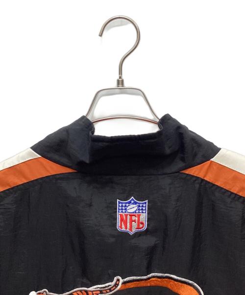 NFL（ナショナル・フットボール・リーグ）NFL (ナショナル・フットボール・リーグ) ナイロンジャケット ブラック×オレンジ サイズ:XLの古着・服飾アイテム