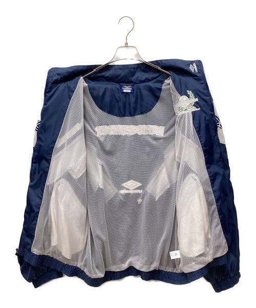 UMBRO（アンブロ）UMBRO (アンブロ) ナイロンジャケット ネイビー×ホワイト サイズ:Lの古着・服飾アイテム