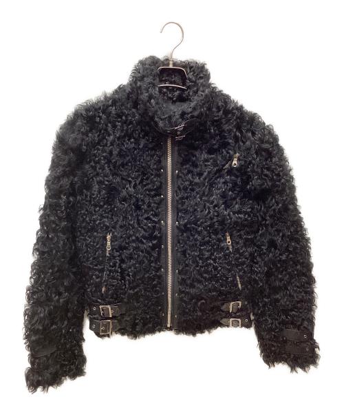 PELLECYMA（ペレシーマ）PELLECYMA (ペレシーマ) ラムウールジャケット ブラック サイズ:46の古着・服飾アイテム
