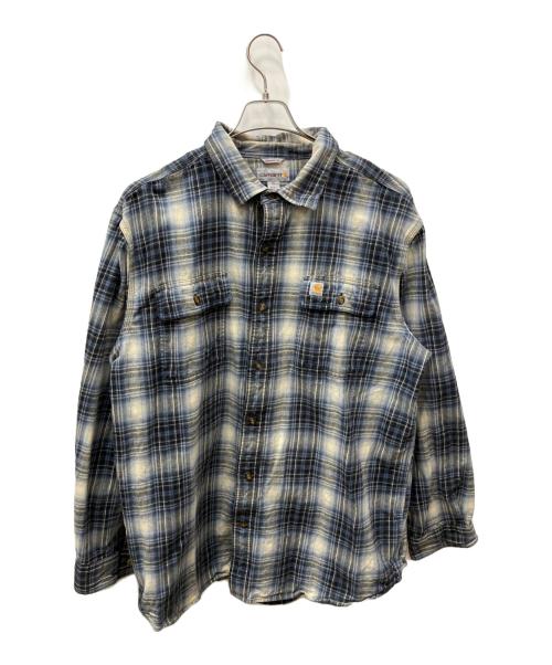 CarHartt（カーハート）CarHartt (カーハート) 長袖シャツ ブルー サイズ:xlの古着・服飾アイテム
