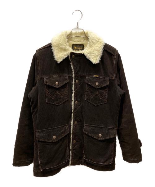 Wrangler（ラングラー）Wrangler (ラングラー) コーデュロイジャケット ブラウン×アイボリー サイズ:Mの古着・服飾アイテム