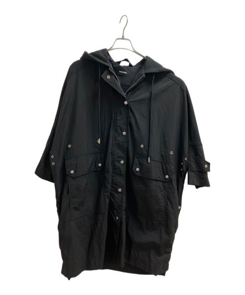 DIESEL（ディーゼル）DIESEL (ディーゼル) ロングコート ブラック サイズ:XXSの古着・服飾アイテム