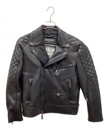 BALMAIN（バルマン）の古着「ライダースジャケット」｜ブラック
