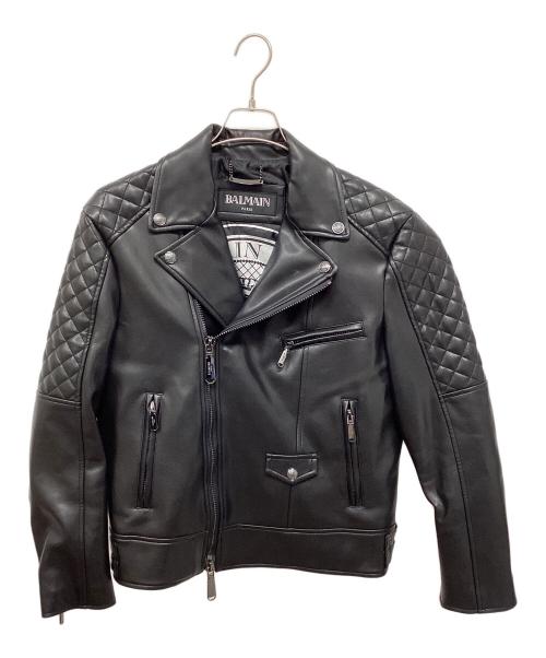 BALMAIN（バルマン）BALMAIN (バルマン) ライダースジャケット ブラック サイズ:50の古着・服飾アイテム