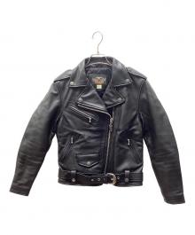 HARLEY-DAVIDSON（ハーレーダビッドソン）の古着「ダブルライダースジャケット」｜ブラック