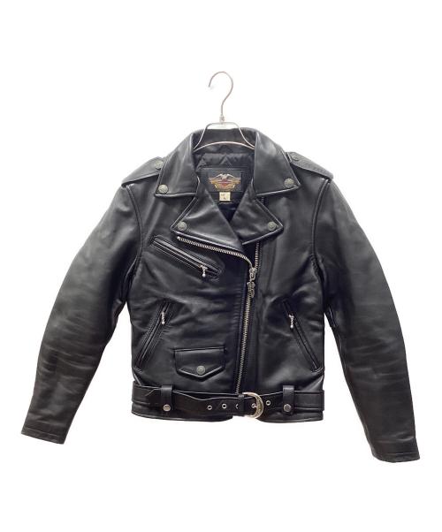 HARLEY-DAVIDSON（ハーレーダビッドソン）HARLEY-DAVIDSON (ハーレーダビッドソン) ダブルライダースジャケット ブラック サイズ:Lの古着・服飾アイテム