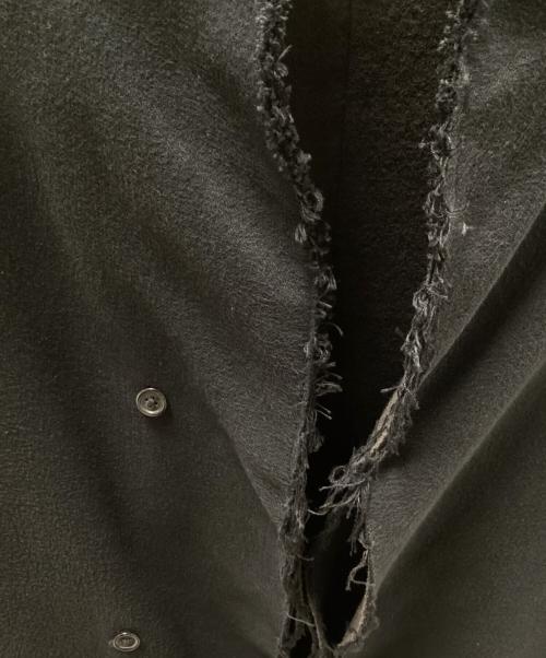 OBSCUR（オブスキュー）OBSCUR (オブスキュー) カットオフコート ブラック サイズ:XSの古着・服飾アイテム
