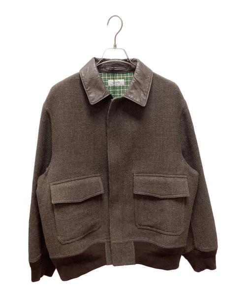 LOEFF（ロエフ）LOEFF (ロエフ) EX LFU LAMB LTR FLHT JKT ブラウン サイズ:1の古着・服飾アイテム