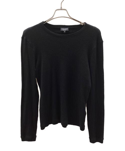 GIORGIO ARMANI（ジョルジオアルマーニ）GIORGIO ARMANI (ジョルジオアルマーニ) ニット ブラック サイズ:EU52の古着・服飾アイテム