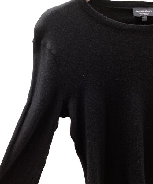GIORGIO ARMANI（ジョルジオアルマーニ）GIORGIO ARMANI (ジョルジオアルマーニ) ニット ブラック サイズ:EU52の古着・服飾アイテム