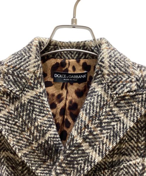 DOLCE & GABBANA（ドルチェ＆ガッバーナ）DOLCE & GABBANA (ドルチェ＆ガッバーナ) ジャケット ブラウン サイズ:36の古着・服飾アイテム