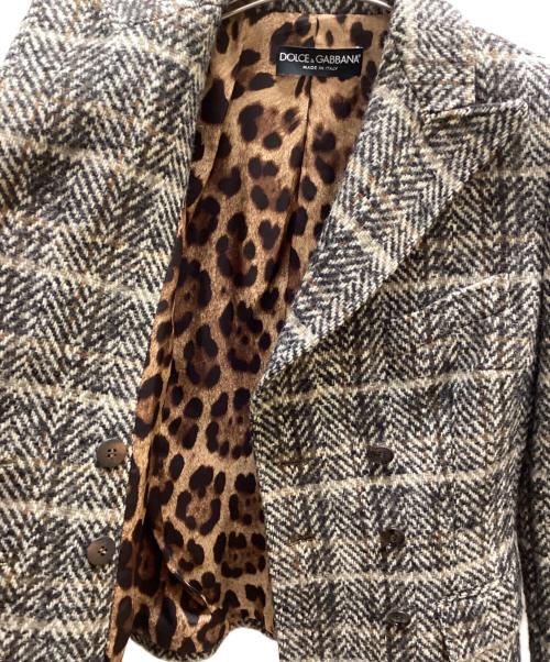 DOLCE & GABBANA（ドルチェ＆ガッバーナ）DOLCE & GABBANA (ドルチェ＆ガッバーナ) ジャケット ブラウン サイズ:36の古着・服飾アイテム
