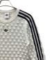 adidas (アディダス) アディルナスリムソリッドスパイクニットスウェットシャツ ホワイト サイズ:M：8000円