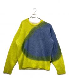 stussy（ステューシー）の古着「厚手ニット」｜イエロー×ネイビー