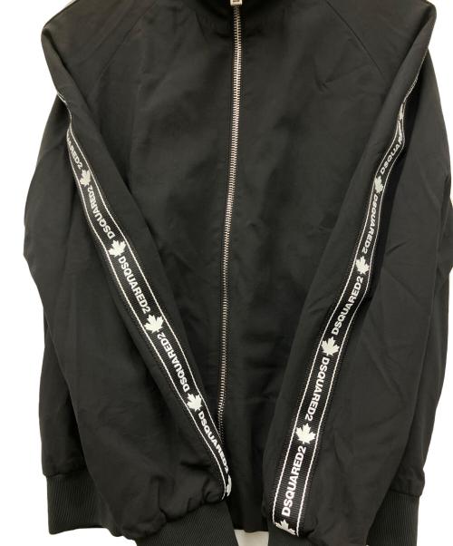 DSQUARED2（ディースクエアード）DSQUARED2 (ディースクエアード) ロゴテープトラックジャケット ブラック サイズ:48の古着・服飾アイテム
