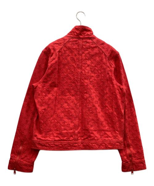 LOUIS VUITTON（ルイ ヴィトン）LOUIS VUITTON (ルイ ヴィトン) ソフトデニムジャケット レッド サイズ:サイズ48の古着・服飾アイテム