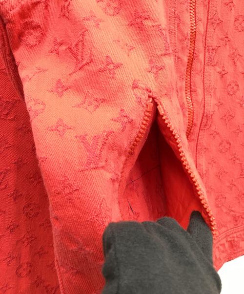 LOUIS VUITTON（ルイ ヴィトン）LOUIS VUITTON (ルイ ヴィトン) ソフトデニムジャケット レッド サイズ:サイズ48の古着・服飾アイテム