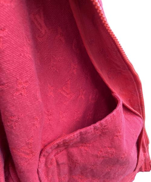 LOUIS VUITTON（ルイ ヴィトン）LOUIS VUITTON (ルイ ヴィトン) ソフトデニムジャケット レッド サイズ:サイズ48の古着・服飾アイテム