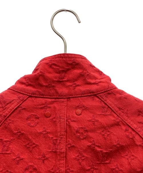 LOUIS VUITTON（ルイ ヴィトン）LOUIS VUITTON (ルイ ヴィトン) ソフトデニムジャケット レッド サイズ:サイズ48の古着・服飾アイテム