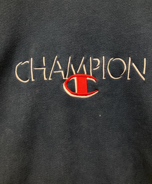 Champion REVERSE WEAVE（チャンピオン リバース ウィーブ）Champion REVERSE WEAVE (チャンピオン リバース ウィーブ) 90sロゴ刺繍スウェット ネイビー サイズ:XLの古着・服飾アイテム