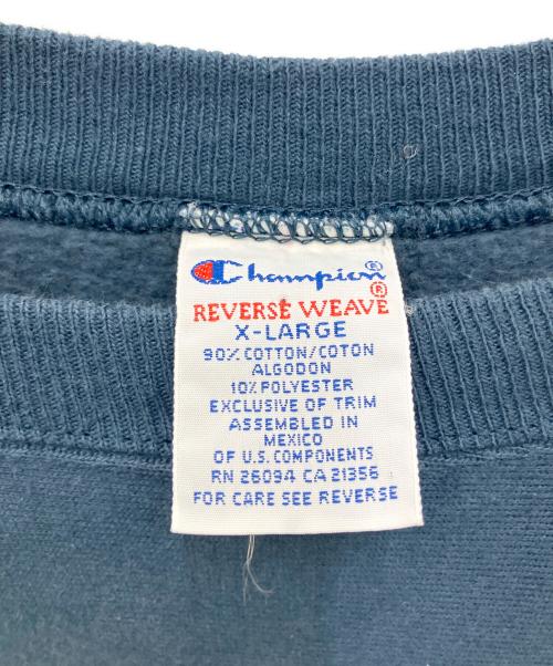 Champion REVERSE WEAVE（チャンピオン リバース ウィーブ）Champion REVERSE WEAVE (チャンピオン リバース ウィーブ) 90sロゴ刺繍スウェット ネイビー サイズ:XLの古着・服飾アイテム