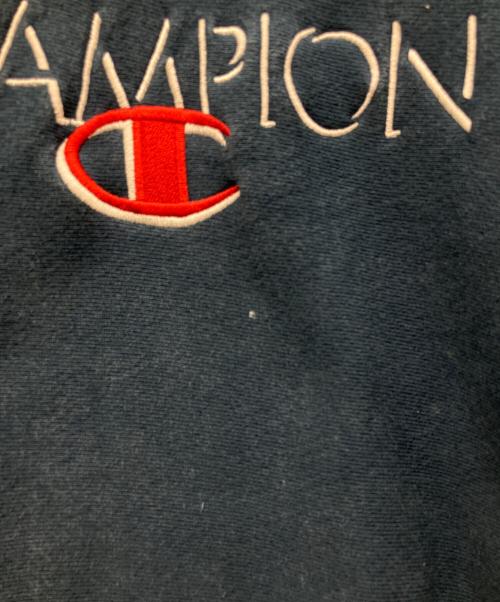Champion REVERSE WEAVE（チャンピオン リバース ウィーブ）Champion REVERSE WEAVE (チャンピオン リバース ウィーブ) 90sロゴ刺繍スウェット ネイビー サイズ:XLの古着・服飾アイテム