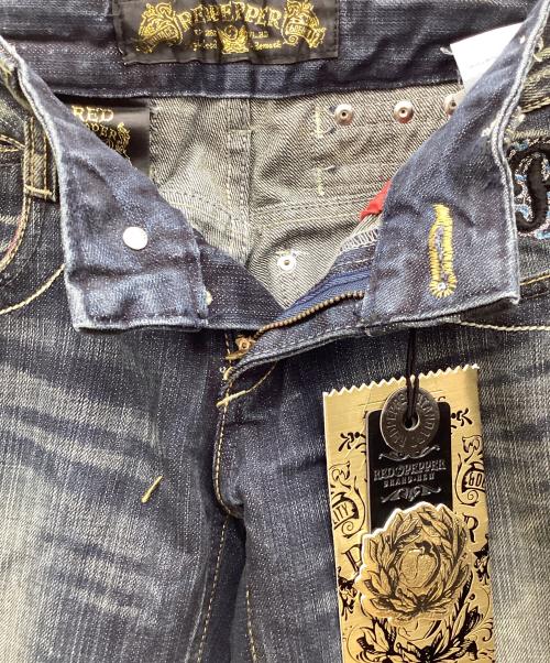 RED PEPPER（レッドペッパー）RED PEPPER (レッドペッパー) バック刺繍ブーツカットジーンズ インディゴ サイズ:SIZE 26の古着・服飾アイテム