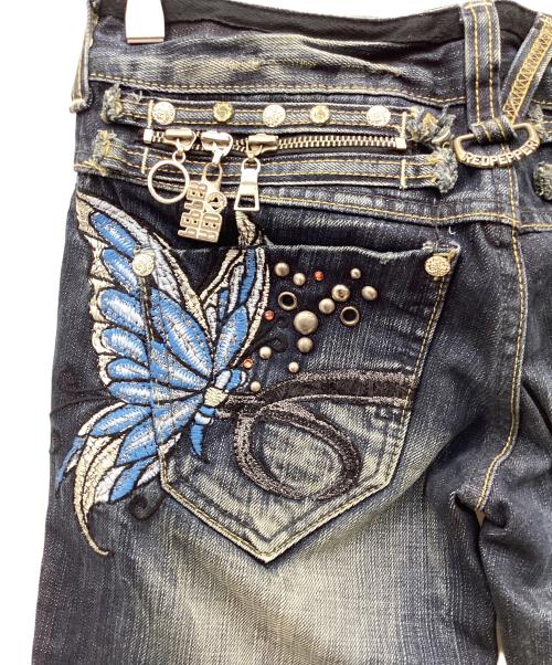 RED PEPPER（レッドペッパー）RED PEPPER (レッドペッパー) バック刺繍ブーツカットジーンズ インディゴ サイズ:SIZE 26の古着・服飾アイテム